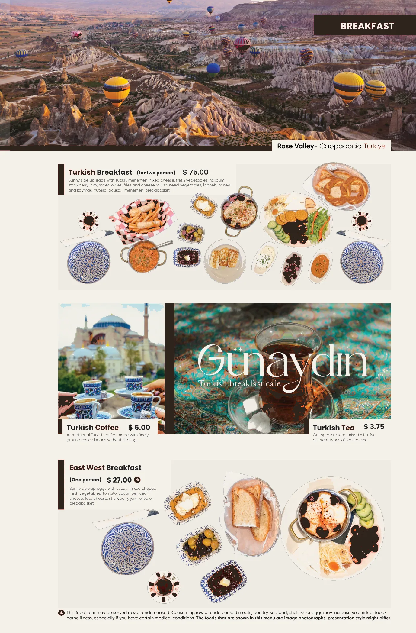 East West menu page 3