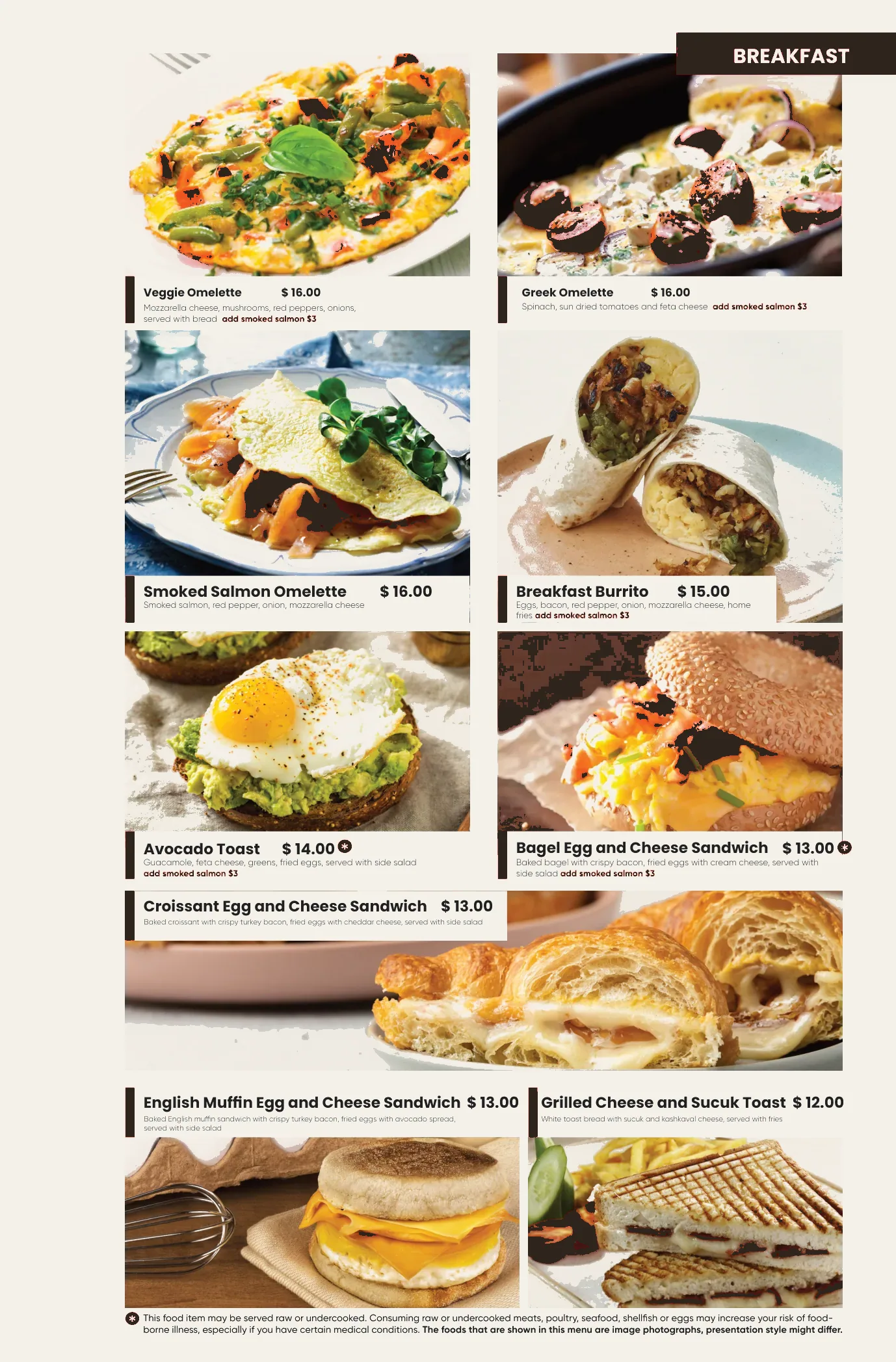 East West menu page 5