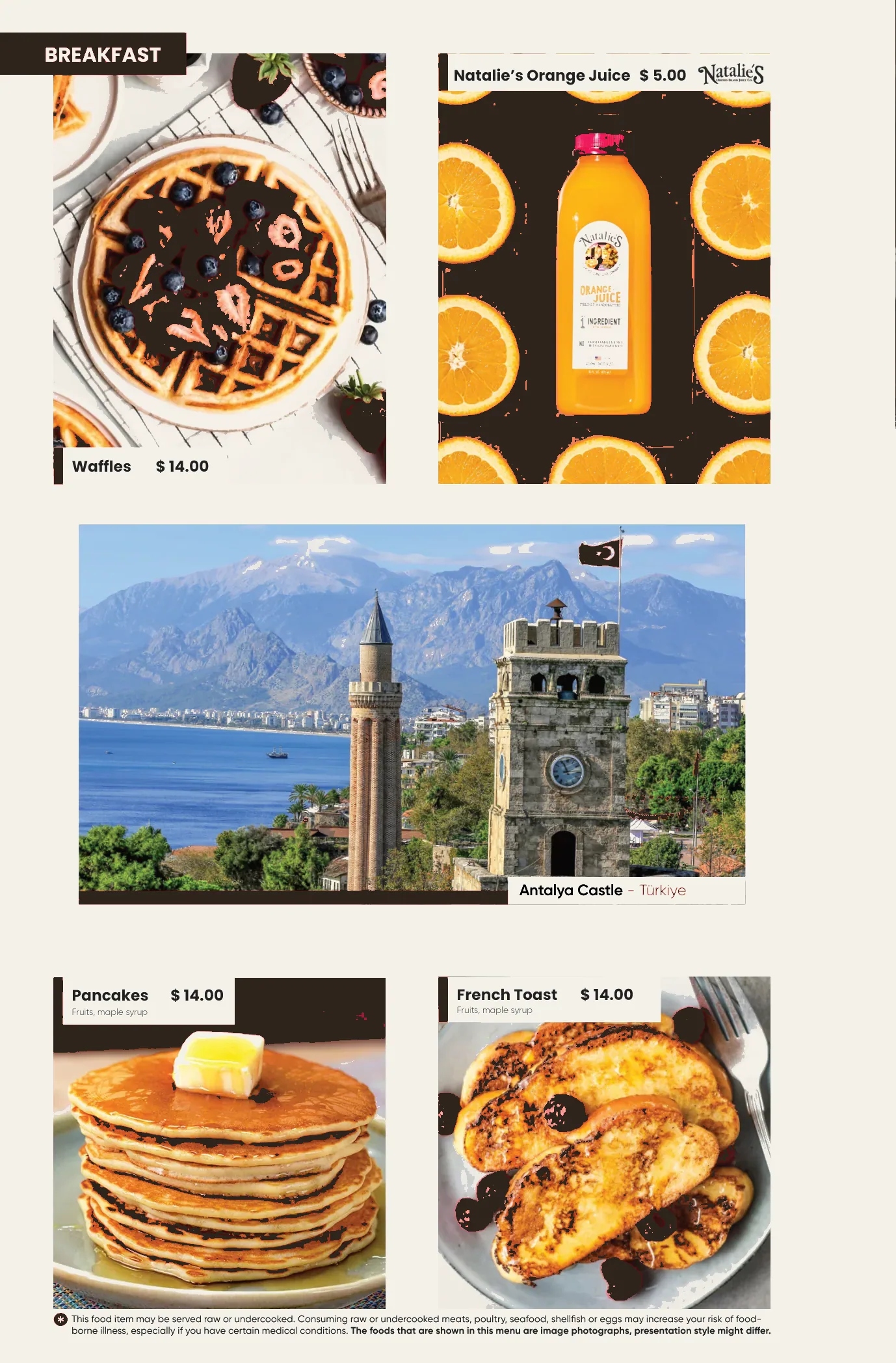 East West menu page 6