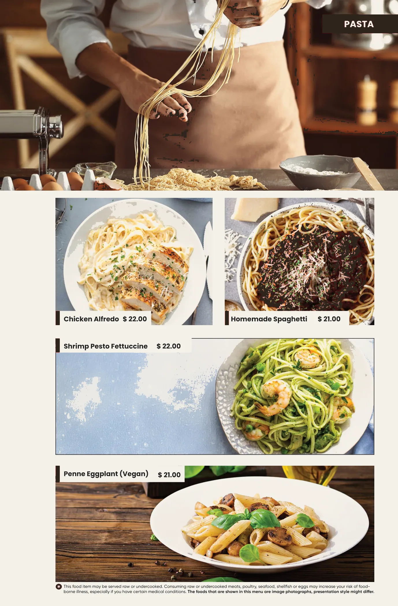 East West menu page 7