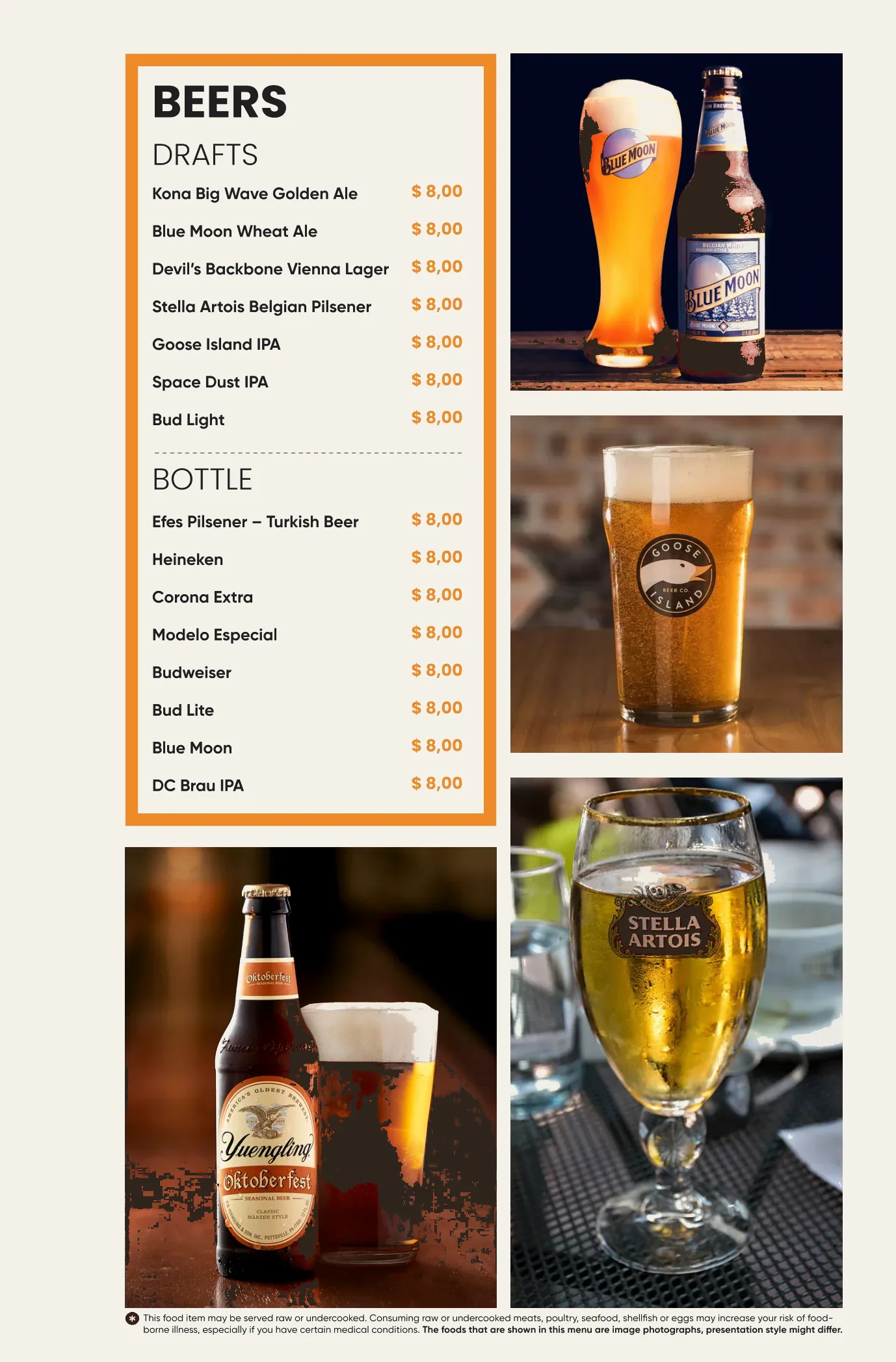 East West menu page 9