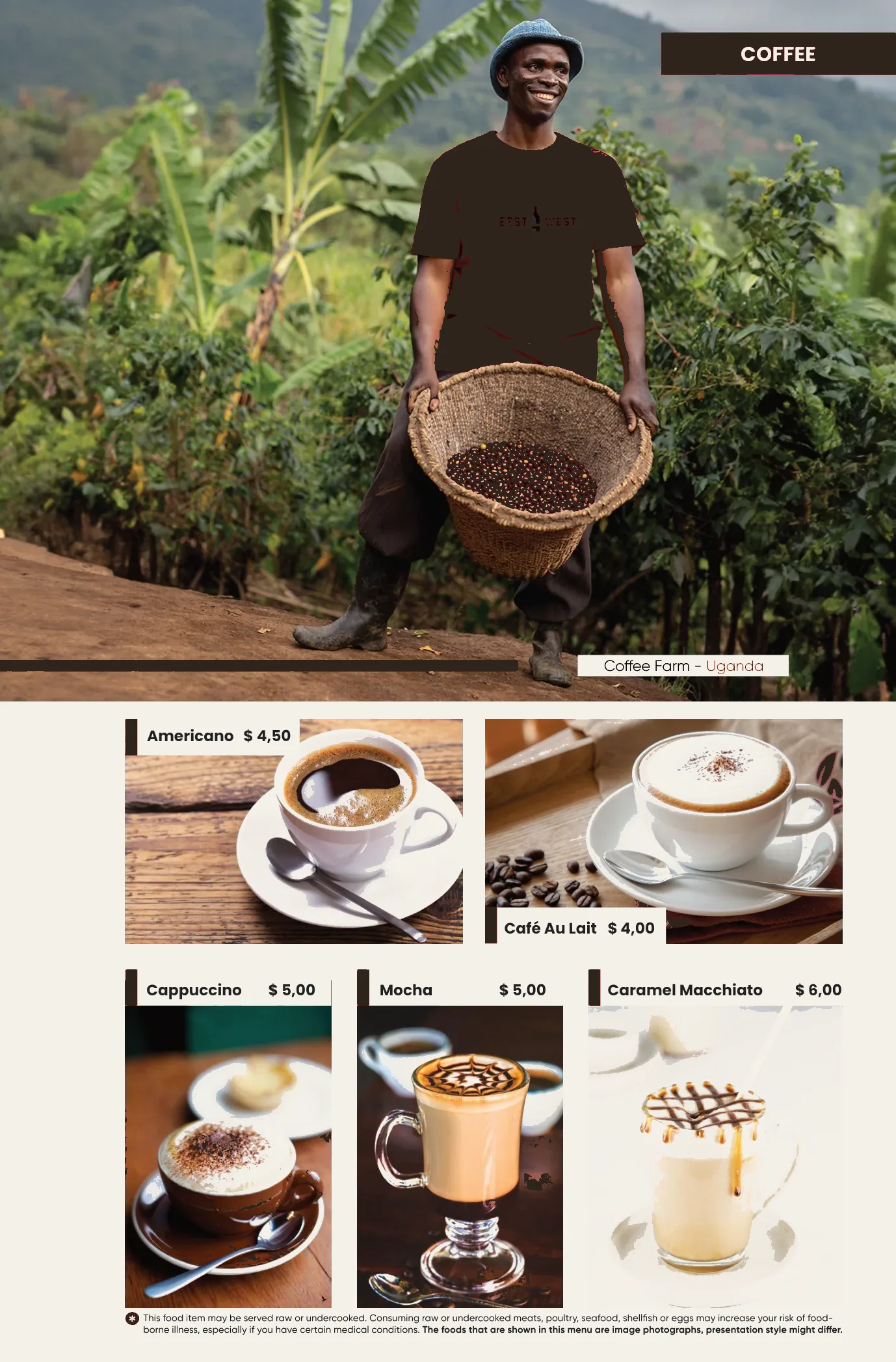 East West menu page 27