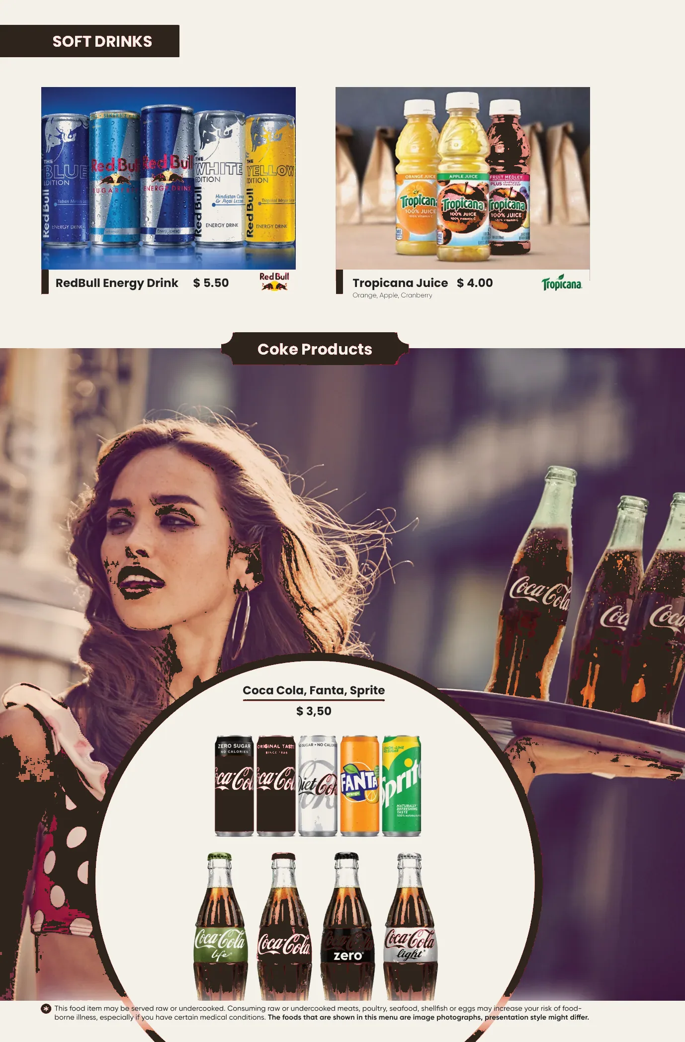 East West menu page 30